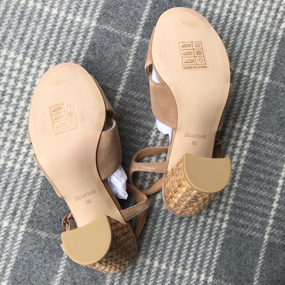 Soludos Olivia Tan Desert Camel Heel ~ NWB ~ 8.5 - Picture 5 of 8